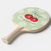 私は私の頭のトマトのフルーツパおもしろいンからあなたを愛する 卓球ラケット (正面アングル)