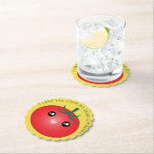 私は私の頭のトマトの食べおもしろい物パンからあなたを愛する ペーパーコースター (インサイチュ)