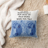 私は私の顔が クッション (ブランケット)