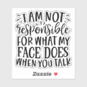 私は私の顔が シール (シート)