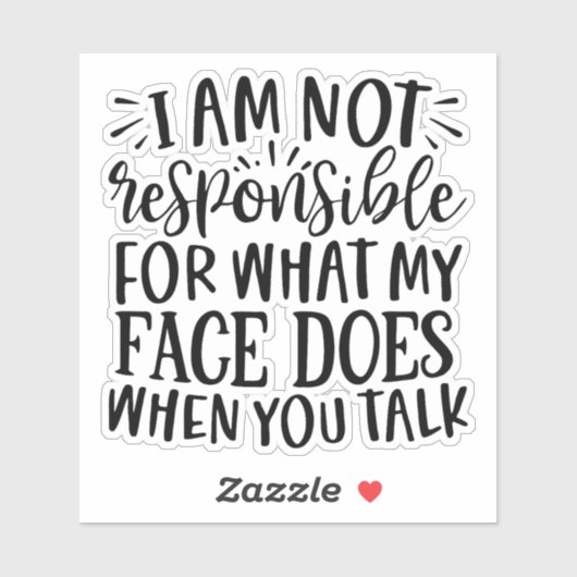 私は私の顔が シール (シート)