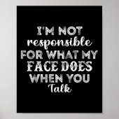 私は私の顔が ポスター (正面)