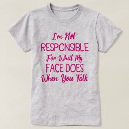 私は私の顔が Tシャツ