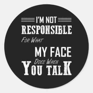 私は私の顔はAを取る ラウンドシール