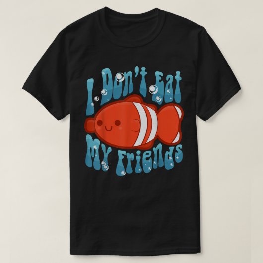 私は私の食べ友達ベジタリアンビーガン Tシャツ (デザイン正面)