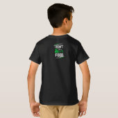 私は私の食べ物子供のシャツを共有しない Tシャツ (裏面フル)