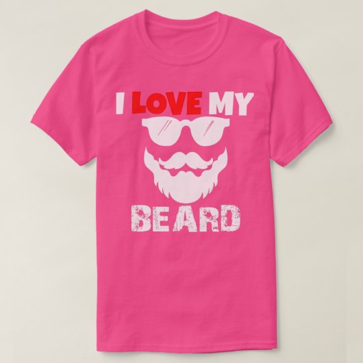 私は私の髭が大好き6 Tシャツ (デザイン正面)