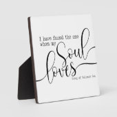私は私の魂がサインを愛する人を見つけた フォトプラーク (正面)