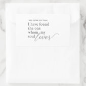 私は私の魂が封筒用シールを愛する人を見つけた 長方形シール (バッグ)