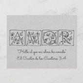 私は私の魂が愛しているのを見つけた～聖なる書物、 経典スペインの～ ポストカード (正面)