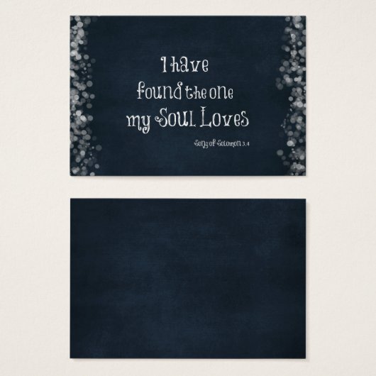 私は私の魂が聖書の聖句を愛しているのを見つけた (正面&裏面)