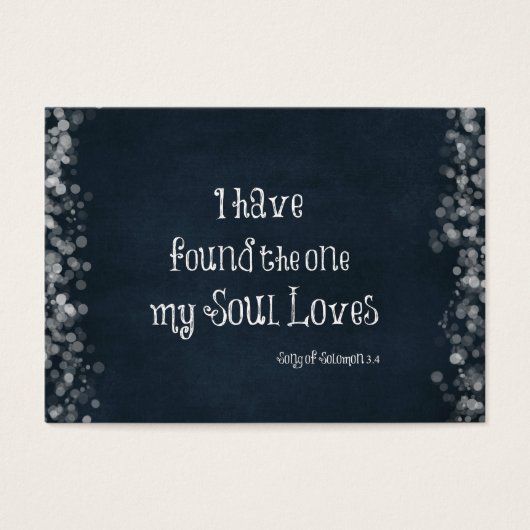 私は私の魂が聖書の聖句を愛しているのを見つけた (正面)