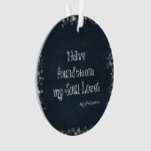 私は私の魂が聖書の聖句を愛しているのを見つけた オーナメント (正面)
