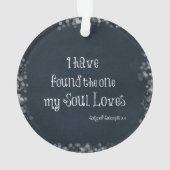 私は私の魂が聖書の聖句を愛しているのを見つけた オーナメント (裏面)