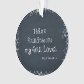 私は私の魂が聖書の聖句を愛しているのを見つけた オーナメント (正面)