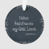 私は私の魂が聖書の聖句を愛しているのを見つけた オーナメント (正面)