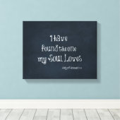 私は私の魂が聖書の聖句を愛しているのを見つけた キャンバスプリント (インサイチュ (ウッドフロア))