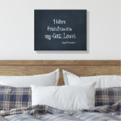 私は私の魂が聖書の聖句を愛しているのを見つけた キャンバスプリント (インサイチュ (寝室))