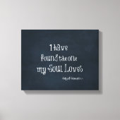 私は私の魂が聖書の聖句を愛しているのを見つけた キャンバスプリント (正面)