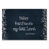 私は私の魂が聖書の聖句を愛しているのを見つけた テーブルナンバー (正面)