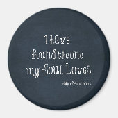 私は私の魂が聖書の聖句を愛しているのを見つけた マグネット (正面)