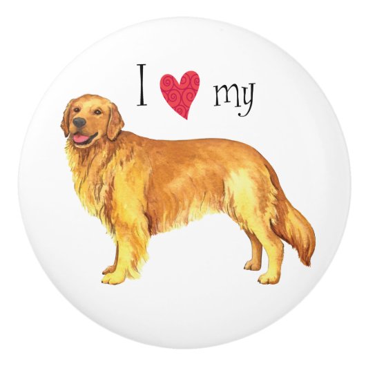 私は私の黄金を愛する セラミックノブ (正面)