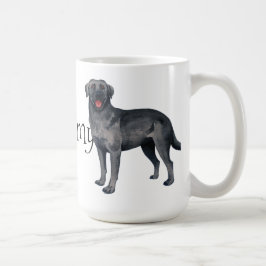 私は私の黒い実験室を愛します コーヒーマグカップ