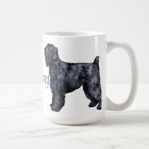 私は私の黒くロシアのなテリアを愛します コーヒーマグカップ