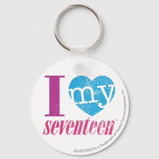 私は私の17アクアが大好き キーホルダー (正面)