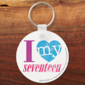 私は私の17アクアが大好き キーホルダー (正面)