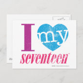 私は私の17アクアが大好き ポストカード (正面/裏面)