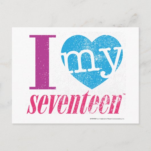 私は私の17アクアが大好き ポストカード (正面)