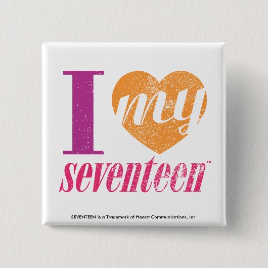 私は私の17オレンジを愛します 缶バッジ (正面)