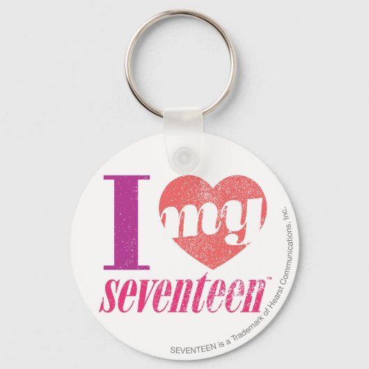 私は私の17ピンクが大好き キーホルダー (正面)