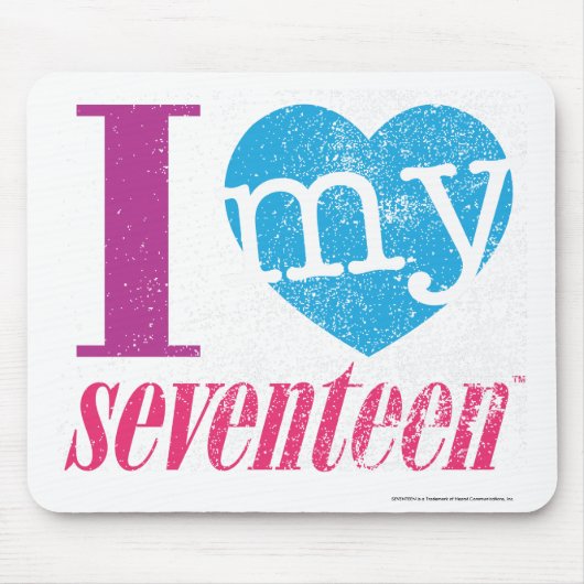 私は私の17水を愛します マウスパッド (正面)