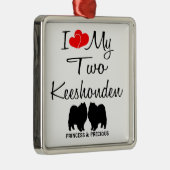 私は私の2つのケスホンデンオーナメントが大好き メタルオーナメント (右)