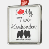 私は私の2つのケスホンデンオーナメントが大好き メタルオーナメント (左)