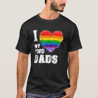 私は私の2つのパパLGBTゲイ Tシャツ