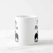 私は私の2つのパピヨン犬のマグが大好き マグカップ (中央)
