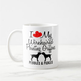 私は私の2つの金髪のポインティンググリフォンが大好き マグカップ