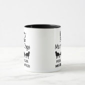 私は私の4つのベルネーズマウンテンドッグマグが大好き マグカップ (中央)