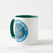 私は私の"Covid-19 Vaccine"を得ていなくてよかった マグカップ (正面左)