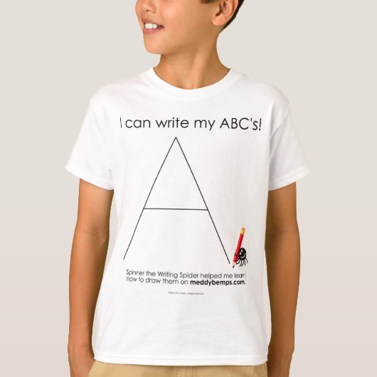 私は私のABC'Sを書いてもいいです Tシャツ (正面)
