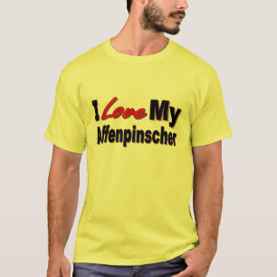 私は私のAffenpincherを愛します Tシャツ