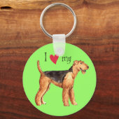 私は私のAiredaleが大好き キーホルダー (正面)