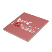 私は私のAiredale Terrierが大好き タイル (側面)