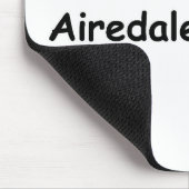 私は私のAiredale Terrierが大好き マウスパッド (コーナー)