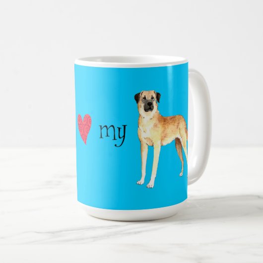 私は私のAnatolian羊飼いを愛します コーヒーマグカップ (正面右)