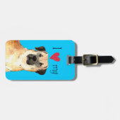 私は私のAnatolian羊飼いを愛します ラゲッジタグ (正面横)