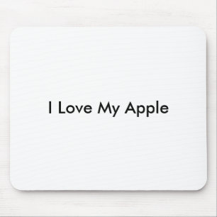 私は私のApple -マウスパッド--を愛します マウスパッド